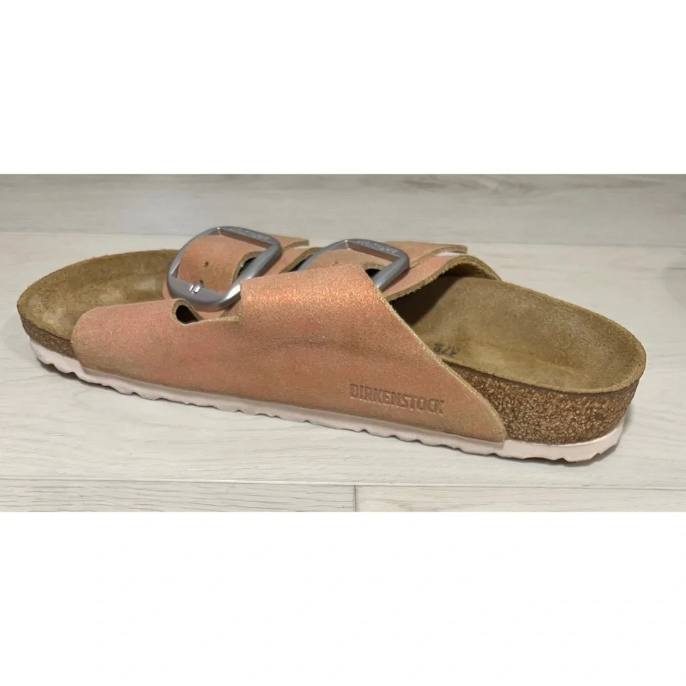 +Birkenstock Arizona Big Buckle Leather - Washed Metallic Copper